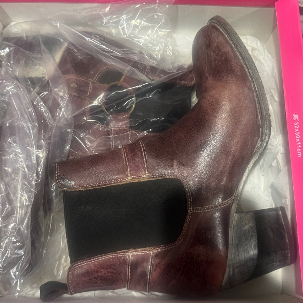 Brown Leather Ankle Boots